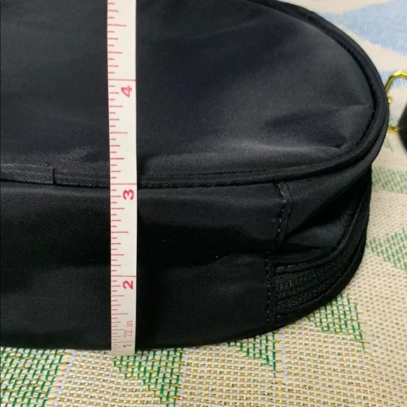 Tumi Black Crossbody Bag with Gold Accents - Picture 6 of 8